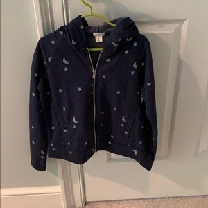 Adorable girls Crewcut’s Moon and Stars hoodie